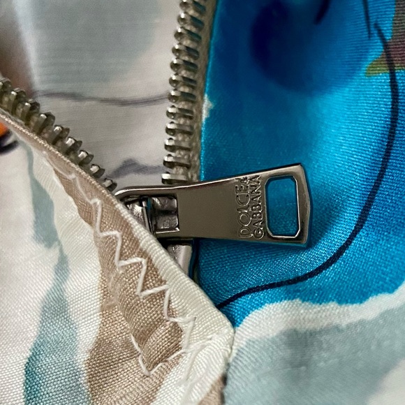 DOLCE & GABBANA Silk Knee Length Floral Skirt Size 42 - Picture 10 of 14